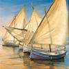 ArtExpert Windward Latin Sails by Jaume Laporta - 16x16 Art Print Poster view 1