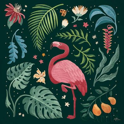ArtExpert Jungle Love Vi by Janelle Penner - 16x16 Art Print Poster