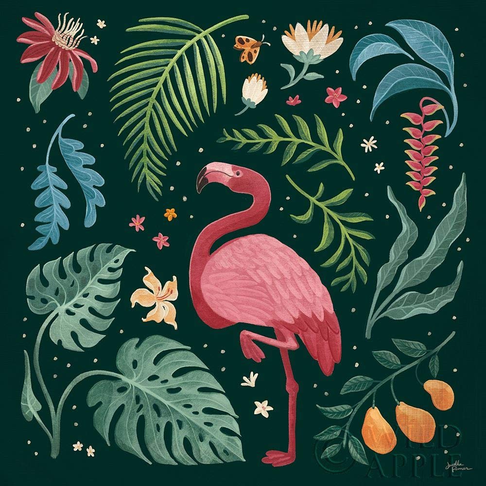 ArtExpert Jungle Love Vi by Janelle Penner - 16x16 Art Print Poster