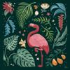 ArtExpert Jungle Love Vi by Janelle Penner - 16x16 Art Print Poster view 1