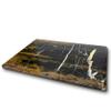 TheWolfard Black Multi Marble cutting board Best cheese - Pastry board and dough rolling Tray for Kitchen & Housewarming Gifts with Handmade Edges & Non-Slip Scratch Proof Pad 12x16 view 1