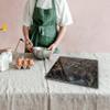TheWolfard Black Multi Marble cutting board Best cheese - Pastry board and dough rolling Tray for Kitchen & Housewarming Gifts with Handmade Edges & Non-Slip Scratch Proof Pad 12x16 view 4