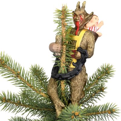 Tree Buddees Creepy Krampus Tree Topper for Christmas or Halloween Trees - Large 10"