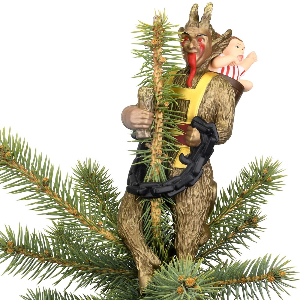 Tree Buddees Creepy Krampus Tree Topper for Christmas or Halloween Trees - Large 10"