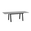 Amisco Reaves Extendable Dining Table - Concrete TFL/Black Metal view 1