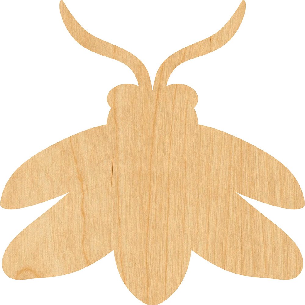 Firefly Laser Cut Out Wood Shape Craft Supply - 2"