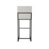 Amisco Derry 26 in. Counter Stool - Light Grey Polyester/Black Metal view 4