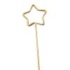 Tinsow 30 Pcs Metal Floral Place Card Holder, 13.4 Inch Flower Picks Clip for Floral Arrangement, Golden Gift Card Holder for Wedding and Party (Stars) view 2