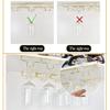 18.1" Wine Glasses Holder, Hanging Stemware Rack Under Cabinet, Wine Cup Display Stand, Holds up to 12 Glasses / 4 Rails, Stainless Steel Organizer for Bar Kitchen Home view 3