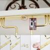 18.1" Wine Glasses Holder, Hanging Stemware Rack Under Cabinet, Wine Cup Display Stand, Holds up to 12 Glasses / 4 Rails, Stainless Steel Organizer for Bar Kitchen Home view 4