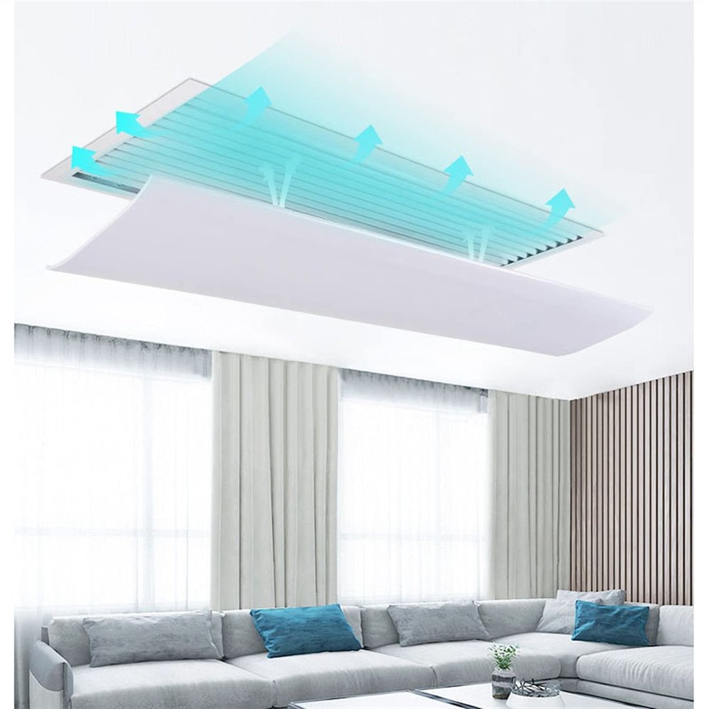 Central air Conditioning Baffle Office Adjustable Air Conditioner Cover Windshield Baffle Shield Wind Guide Bedroom Month Straight Anti-Wind Durable and Practical can be Used for Long-Term us