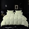 3 Piece Comforter Set Ivory Lightweight Down Alternative All Season Bed Comforter Quilted Duvet Insert with 500GSM Plush Cotton Fill Corner Tabs and Machine Washable Oversized Queen Size view 1
