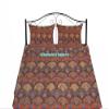 Bedspread Blanket Cover Bed Bedding Rainbow Print Quilt Indian Handmade Bohemian Kantha Cotton Sofa Kantha Kantha Cover Quilt (Orange, Twin 60"x90" with Sham Cover) view 1