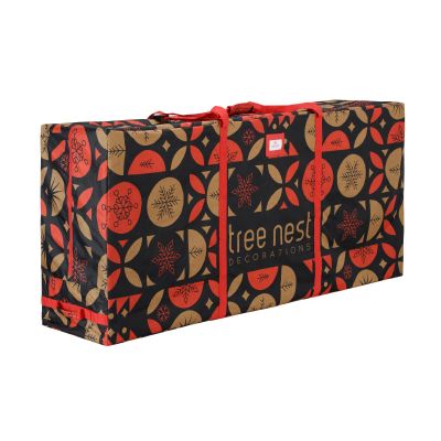 Tree Nest Large Oxford Fabric Waterproof Christmas Tree Storage Bag with Wheels & Handles, 9ft Artificial Tree Box, Rectangular, Stylish, Zipper Closure