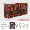 Tree Nest Large Oxford Fabric Waterproof Christmas Tree Storage Bag with Wheels & Handles, 9ft Artificial Tree Box, Rectangular, Stylish, Zipper Closure view 3