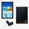 VCK Poster Frame 11x17 Black Set of 5,Solid Wood Picture Frame for Wall Mounting Hanging Art and Puzzles view 2