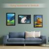 VCK Poster Frame 11x17 Black Set of 5,Solid Wood Picture Frame for Wall Mounting Hanging Art and Puzzles view 4