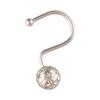 Utopia Alley Shower Rings, Hollow Ball Shower Curtain Hooks for Bathroom, Rust Resistant Shower Curtain Hooks Rings, Set of 12 (Brushed Nickel) view 2