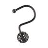 Utopia Alley Shower Hooks - Shower Curtain Rings for Bathroom - Rust Resistant Shower Curtain Hooks for Shower Curtain or Liner - Set of 12, Matte Black view 2