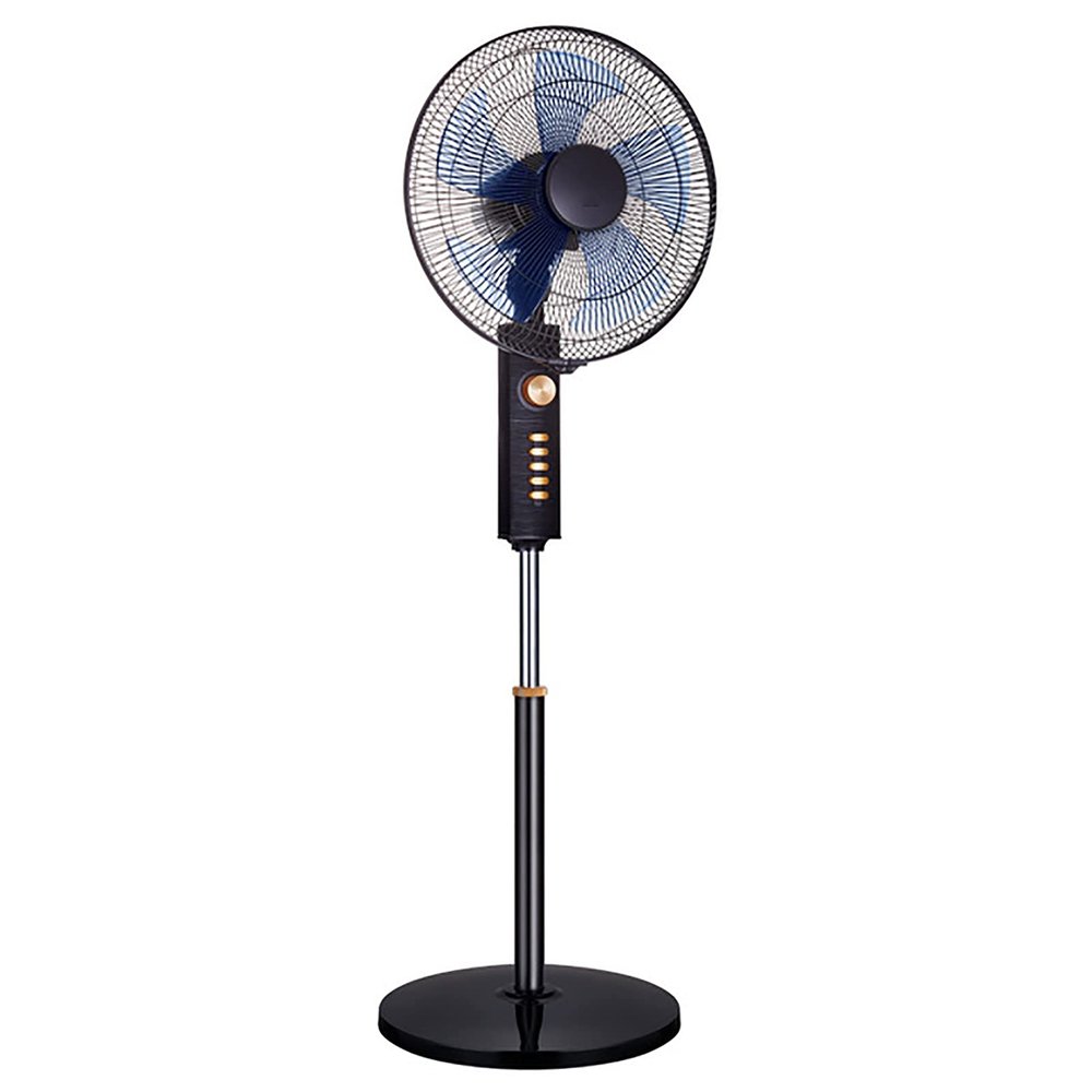 Pedestal Fans 4-Speed Oscillating Fan, Adjustable Stand/Quiet Operation Free Standing Cooling Cooler, with Timer Floor Fan,Multi-Purpose(Color:Black)