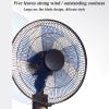 Pedestal Fans 4-Speed Oscillating Fan, Adjustable Stand/Quiet Operation Free Standing Cooling Cooler, with Timer Floor Fan,Multi-Purpose(Color:Black) view 3