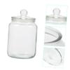 Cabilock 1 Pc glass storage jar empty condiment containers food storage canisters empty bottles glass container with lid flour canister jar glass terrarium with lid - honey pot view 3
