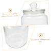 Cabilock 1 Pc glass storage jar empty condiment containers food storage canisters empty bottles glass container with lid flour canister jar glass terrarium with lid - honey pot view 4
