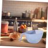 Hemoton Multifunction Rice Strainer 10.62 Inch Kitchen Colander with Handle Side Drain Holes Quick Water Flow for Rice Washing Food Draining view 2
