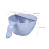 Hemoton Multifunction Rice Strainer 10.62 Inch Kitchen Colander with Handle Side Drain Holes Quick Water Flow for Rice Washing Food Draining view 4