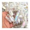 Natural Gemstone Crystal Mineral specimens Aura Clear Quartz Wand Point for feng Shui 100g view 1
