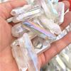 Natural Gemstone Crystal Mineral specimens Aura Clear Quartz Wand Point for feng Shui 100g view 2