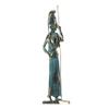 BEAUTIFUL GREEK STATUES Athena Minerva with Javelin Goddess of Wisdom Solid Bronze Handmade Statue 10.8 Inches view 3