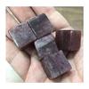Natural Bulk Tumbled Stones red Strawberry Quartz Crystal Cube for Home Decoration 5pcs 20-25mm view 1