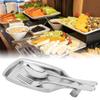 Spoon Rest,Stainless Steel Spatula Soup Ladle Holder Buffet Storage Stand Tray Kitchen Utensils view 2