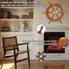 Brainmart Wooden Nautical Ship Wheel Wall Decor, Handmade Boat Steering Wheel, Coastal Ocean Theme Beach Home Decor for Living Room Bedroom Patio, Natural Brown  24 Inch view 3