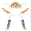 5 Piece Scarecrow Decor Kit (Black/White Check, 32") view 1