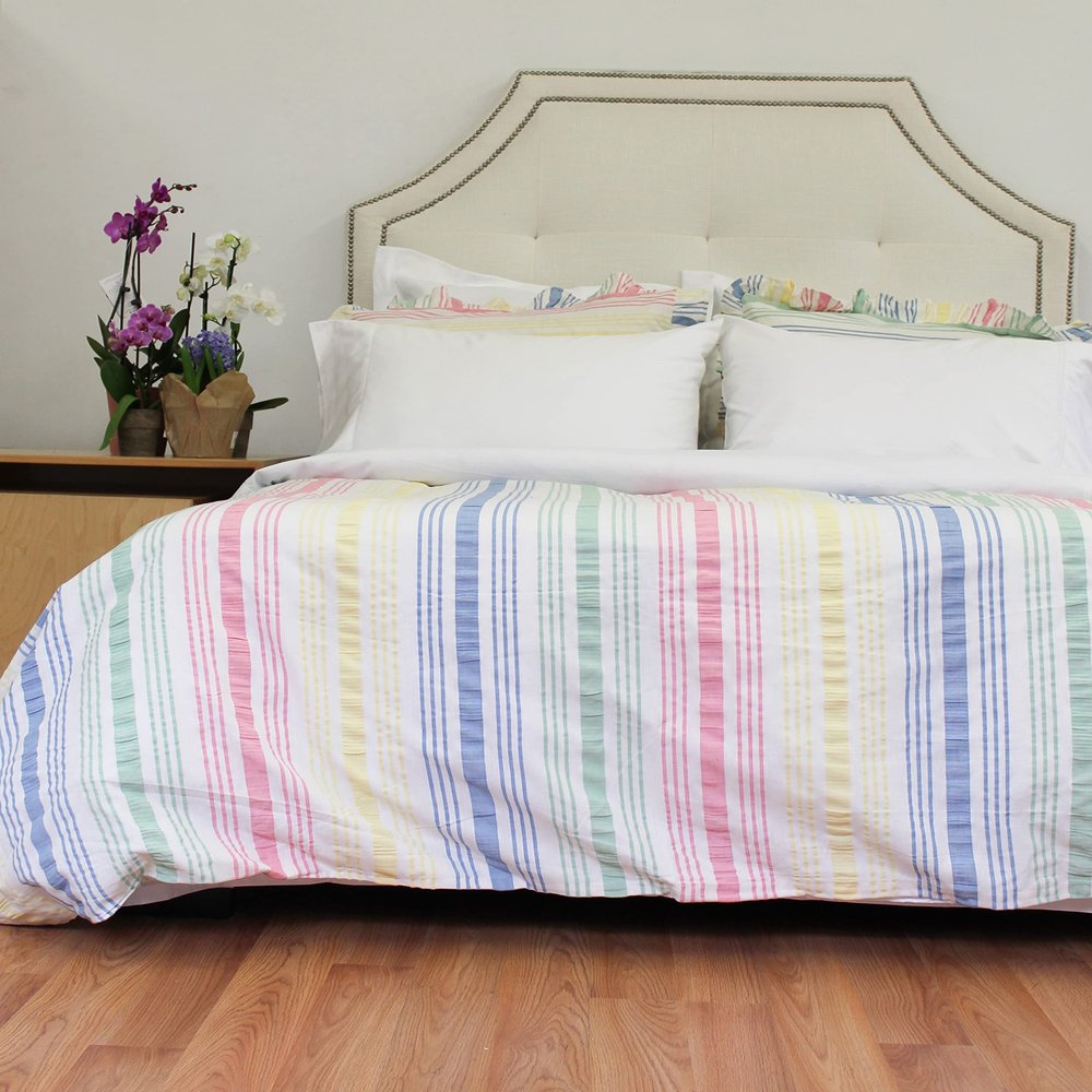 CGG Home Fashions Seersucker Multi Stripe Bedspread King