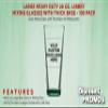 100 Libbey Mixing Glasses Set, 20 oz. - Personalized Text, Logo - Clear, Pub, Thick base - Green view 2