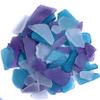 Purple, Caribbean Blue & White Sea Glass 22oz Beach Glass for Crafts, Vase Fillers & Decor Bulk Tumbled SeaGlass Pieces for DIY Projects Recycled Seaglass for Home, Weddings & Art view 3