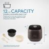 Aroma Housewares Professional 12-Cups (Cooked) / 3Qt. 360 Induction Rice Cooker & Multicooker (ARC-7606B), Black, 12 Cup view 3