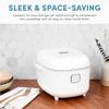 Aroma Housewares Professional 8-Cups (Cooked) / 2Qt. 360 Induction Rice Cooker & Multicooker (ARC-7604), White view 2