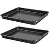 12.7-Inch Nonstick Baking Sheets & Cookie Trays for Oven, 2-Pack PFOA Free Baking Pans Set (Black) view 1
