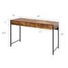 ERGOMASTER Home Office Desk with Drawers Black Modern Wood Desk Laptop Writing Computer Room Work Table for Bedrooms (44" Rustic) view 3