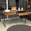 ERGOMASTER Home Office Desk with Drawers Black Modern Wood Desk Laptop Writing Computer Room Work Table for Bedrooms (44" Rustic) view 4