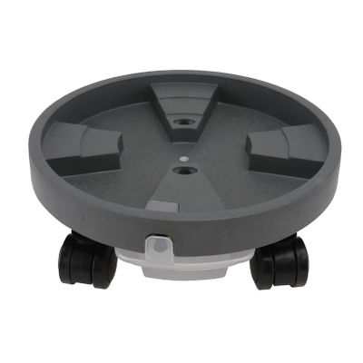 Cabilock 1pc Movable Flowerpot Base Tray Rolling Wheels Drainage Design for Indoor and Outdoor Use Tempered for Bonsai and Potted Plants
