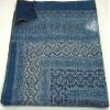 100% Cotton Throw Kantha Bed Block Ajrak Sofa Print Cover Hand Bohemian Bedspread Vintage Hand Cover Stitch Blanket Quilt (Blue-White, King 90"x108" with Sham Covers) view 2