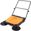 YIYIBYUS Hand-Push Sweeping Sweeper,26 Inch 15L Industrial Manual Push Sweeper Foldable Walk-Behind Floor Sweeping Machine for Clean up Garden Warehouse Road School Hotel view 1