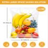 Heavy Duty Storage Bags with Zipper Top, Extra Large 3 Gallon 16" x 18" Plastic Bag, Jumbo Freezer Bags for Food, Clothes, Travel, Moving, 2.4-mil Thick, Pack of 25 view 2