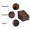 Cabilock 1Pc Box remote control storage box remote controller holder desktop organizer desktop holder leather Compartment household products view 4