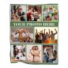 Edwiinsa Custom Blankets with Photo and Text, Personalized Throw Blankets for Kids/Adults, Fleece Flannel Blankets for Souvenirs/Gifts/Dogs/Famiily/Christmas/Baby Shower, 5 Photos, 60x80Inch view 2